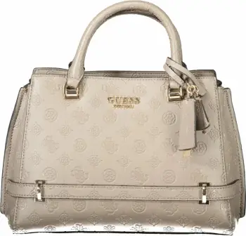 Çantë GUESS JEANS Zarela për femra, beige