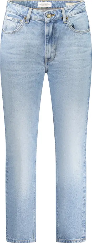 Pantallona xhinsi GUESS JEANS mom jeans femra, të kaltërta