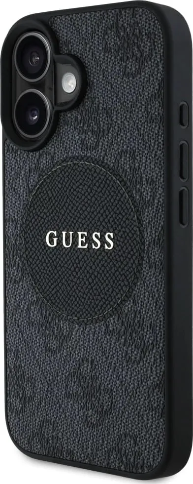 Mbështjellës Guess 4G Circle Classic Logo MagSafe për iPhone 16, i zi - 2