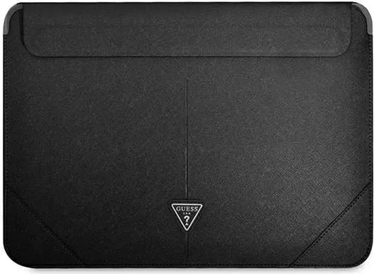 Mbulesë tablet Guess Sleeve GUCS14PSATLK, 13-14", lëkurë Saffiano, e zezë - 1
