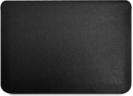 Mbulesë tablet Guess Sleeve GUCS14PSATLK, 13-14", lëkurë Saffiano, e zezë - 3
