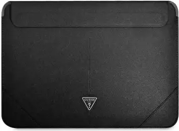Mbulesë tablet Guess Sleeve GUCS14PSATLK, 13-14", lëkurë Saffiano, e zezë