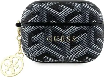 Mbështjellës Guess GCube Charm për AirPods Pro 2, i zi