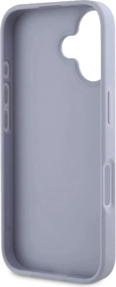 Mbështjellës Guess Hot Stamp 4G Pattern Triangle Metal Logo për iPhone 16, Vjollcë - 7