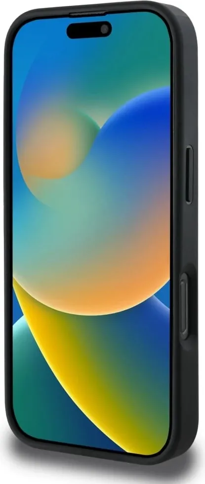 Mbështjellës Guess Grained Roses Big 4G logo për iPhone 16 Pro, i zi - 5