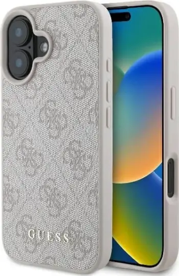 Mbështjellës Guess 4G Classic për iPhone 16 Plus, Rozë