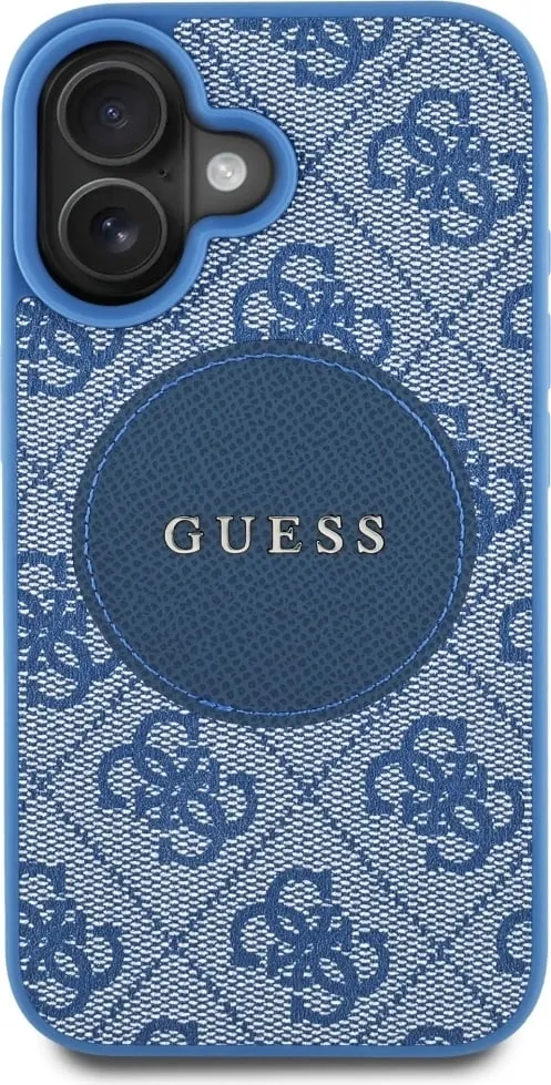 Mbështjellës Guess 4G Circle Classic Logo MagSafe për iPhone 16, Kaltër - 3