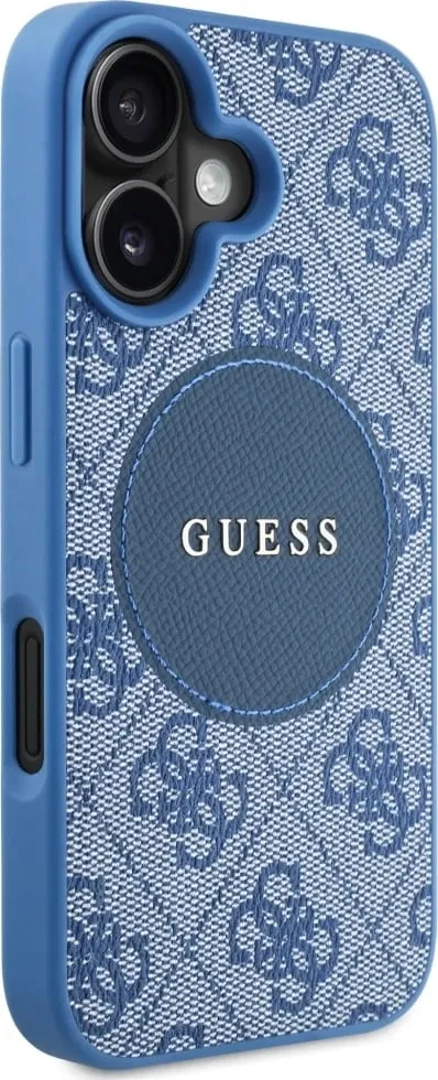 Mbështjellës Guess 4G Circle Classic Logo MagSafe për iPhone 16, Kaltër - 4