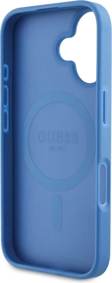 Mbështjellës Guess 4G Circle Classic Logo MagSafe për iPhone 16, Kaltër - 7