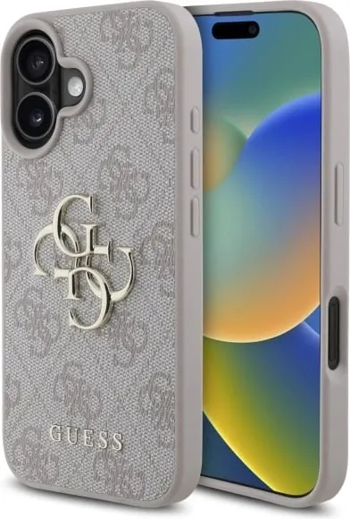 Mbështjellës Guess 4G Big Logo për iPhone 16 Plus, Rozë - 1