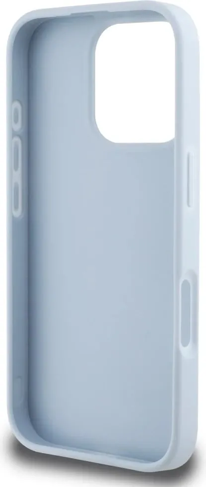 Mbështjellës Guess Grained Big 4G Logo Small Classic Logo për iPhone 16 Pro Max, Blu - 7
