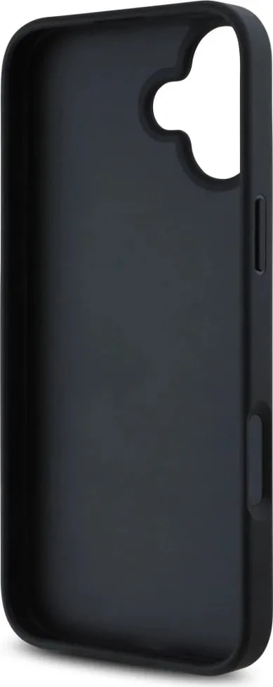 Mbështjellës Guess Grained Roses Big 4G logo për iPhone 16, i zi - 7