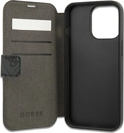 Mbështjellës Guess 4G Big Metal Logo për iPhone 13 Pro Max 6.7", Gri - 2