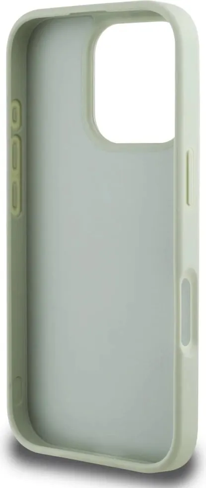 Mbështjellës Guess Grained Big 4G Logo Small Classic Logo për iPhone 16 Pro, Gjelbër - 7