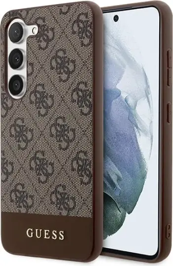 Mbështjellës Guess 4G Stripe për Samsung Galaxy S23+ S916, kafe
