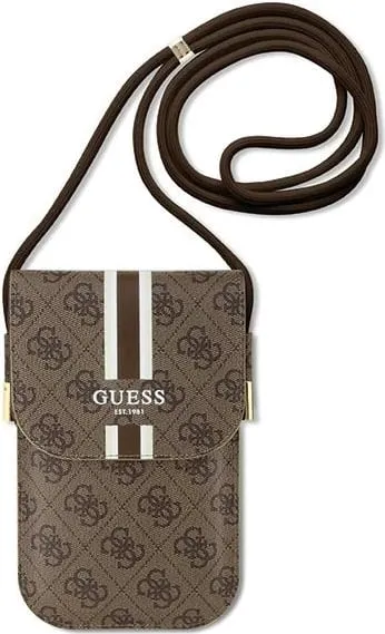 Çantë për celular Guess 4G Stripes, kafe - 1