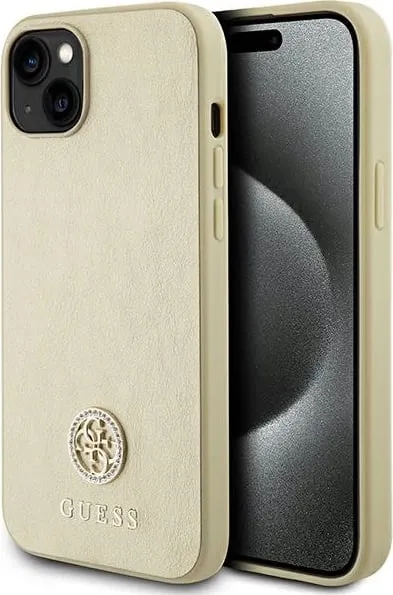 Mbështjellës Guess GUHCP15MPS4DGPD për iPhone 15 Plus 6.7", hardcase, ar - 1