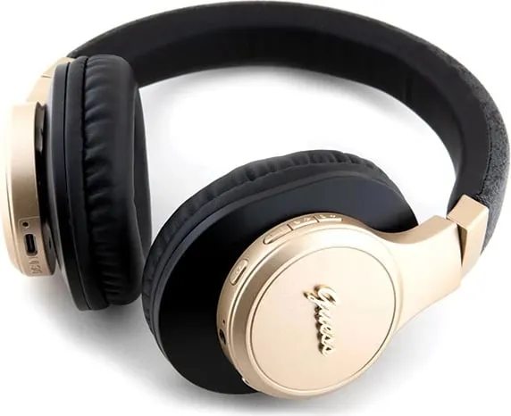 Kufje Bluetooth Guess GUBH604GEMK, on-ear, 32 orë, e zezë - 2