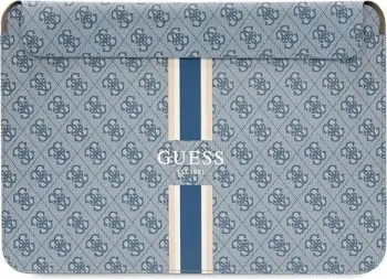 Mbështjellës laptopi Guess 4G Printed Stripes, deri 14", Blu