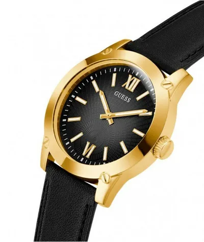 Orë dore për meshkuj Guess Crescent GW0628G2, e zezë - 4