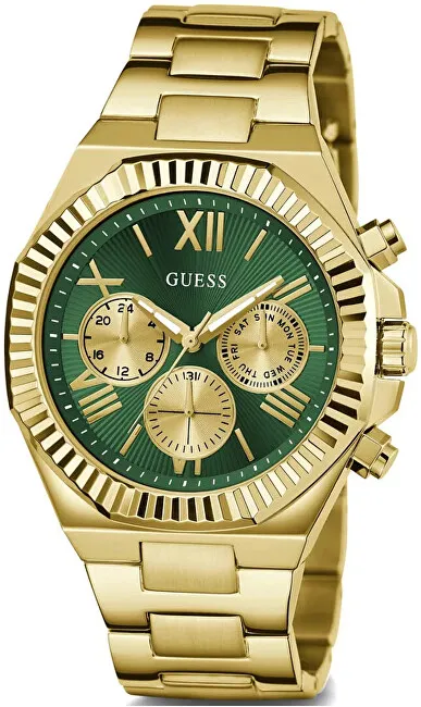 Orë për meshkuj Guess Equity GW0703G2, e artë - 2