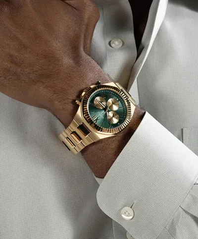Orë për meshkuj Guess Equity GW0703G2, e artë - 5
