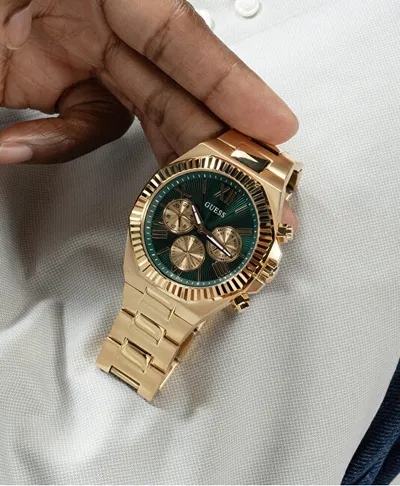 Orë për meshkuj Guess Equity GW0703G2, e artë - 6