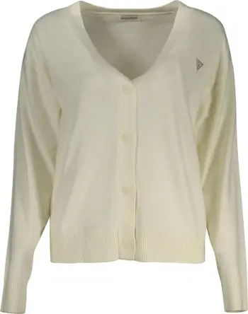 Xhemper për femra GUESS JEANS, të bardhë