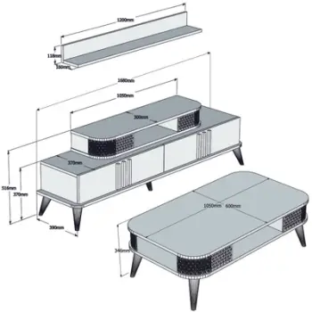 Set Mobiljesh Dhome Ndenjeje Eylül, krem