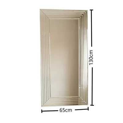 Pasqyrë Hanah Home, A305D, ngjyrë argjendi, 60x100cm - 8