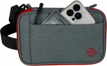 Etui dart Harrows Smart Case 6 XL, për 6 shigjeta, gri e kuqe