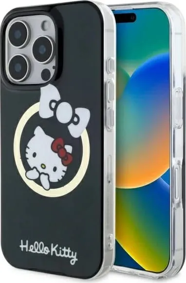 Mbështjellës Hello Kitty IML Fun bow MagSafe për iPhone 16 Pro Max, Zi - 1