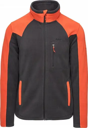 Bluzë polar Hi-Tec Monar M, 100% poliester, me zinxhir, blu