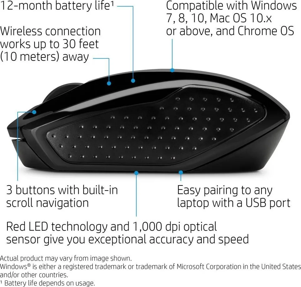 Maus HP, wireless, USB, i zi - 6