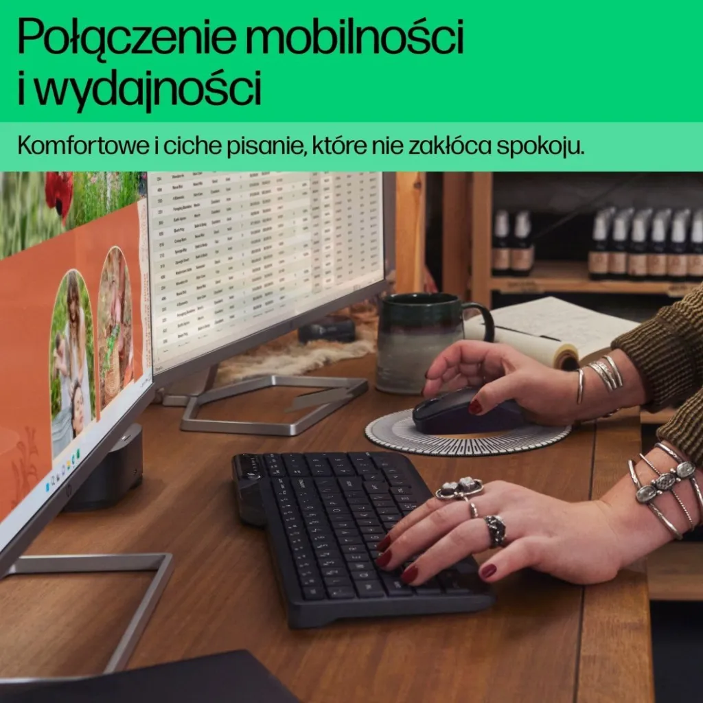 Tastierë HP, wireless, UK, e zezë - 1