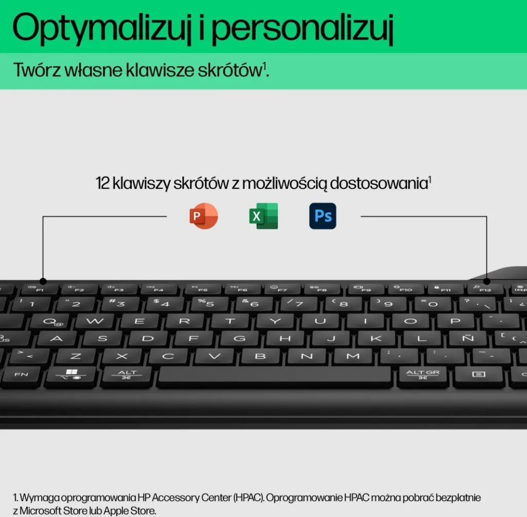 Tastierë HP, wireless, UK, e zezë - 6