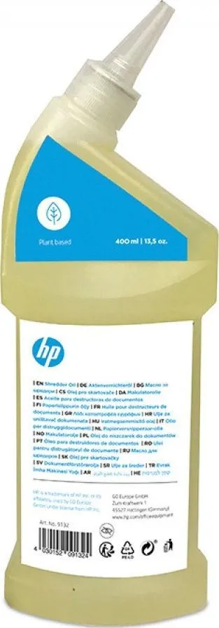 Vaj për copëtues të letrave HP, 400 ml - 2