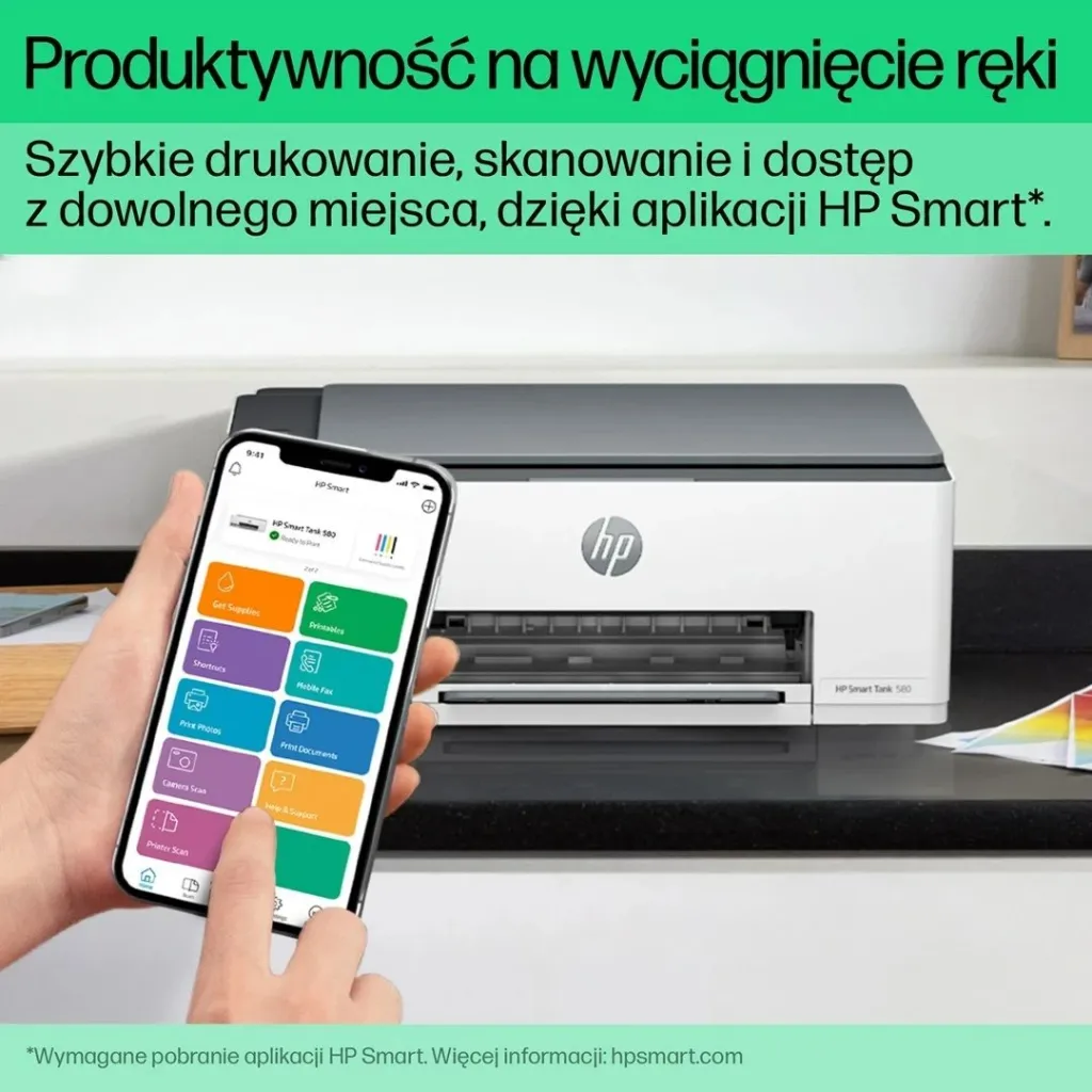 Printer HP Smart Tank 580, All-in-One, Gri - 17