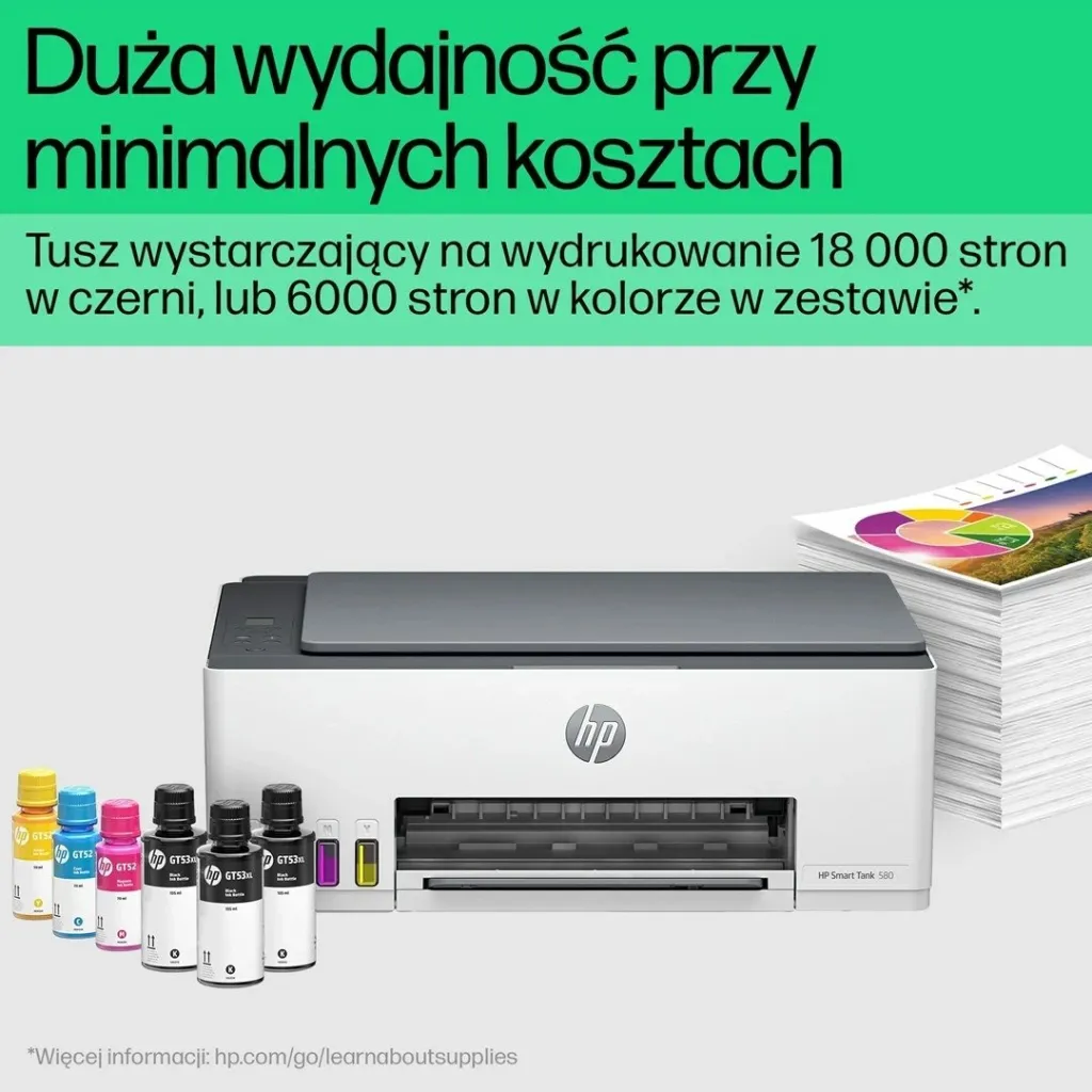 Printer HP Smart Tank 580, All-in-One, Gri - 6