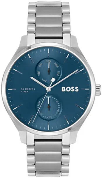Orë dore për meshkuj Hugo Boss Tyler 1514106, e argjendtë