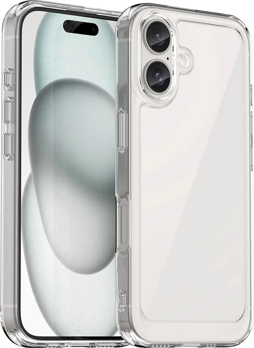 Mbështjellës Hurtel Outer Space Case për iPhone 16 Plus, transparent - 1