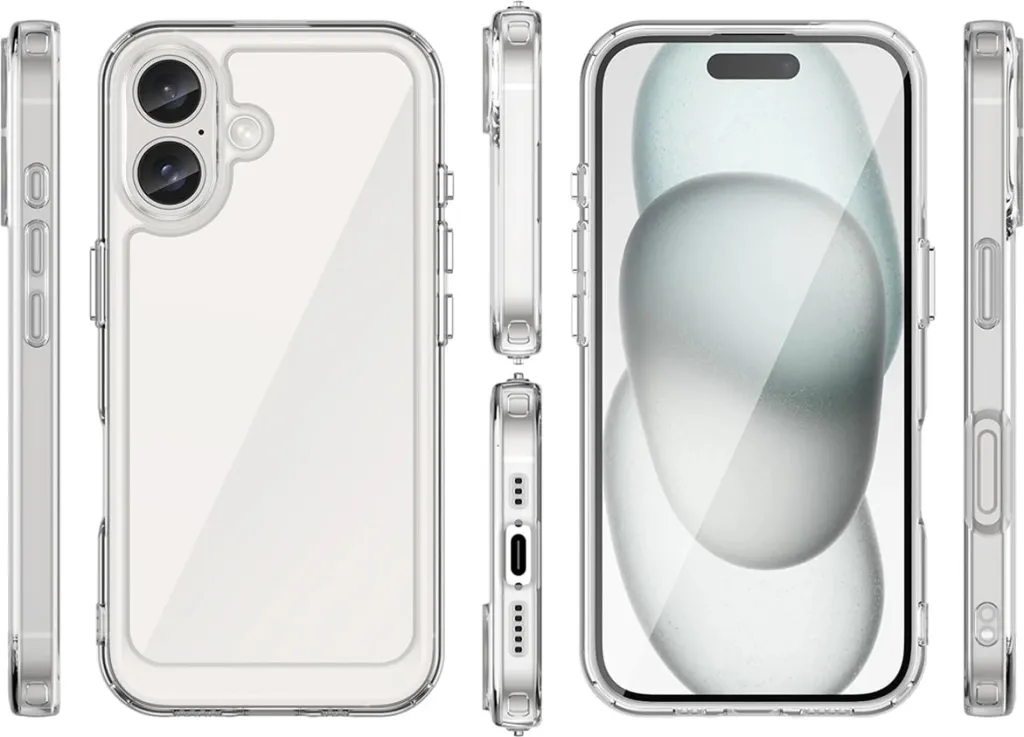 Mbështjellës Hurtel Outer Space Case për iPhone 16 Plus, transparent - 2