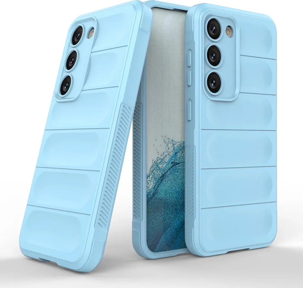 Mbështjellës Hurtel Magic Shield Case për Samsung Galaxy S23+, kaltër e çelët - 16