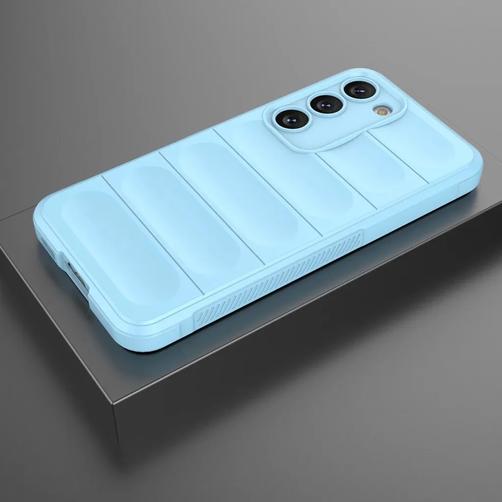 Mbështjellës Hurtel Magic Shield Case për Samsung Galaxy S23+, kaltër e çelët - 18