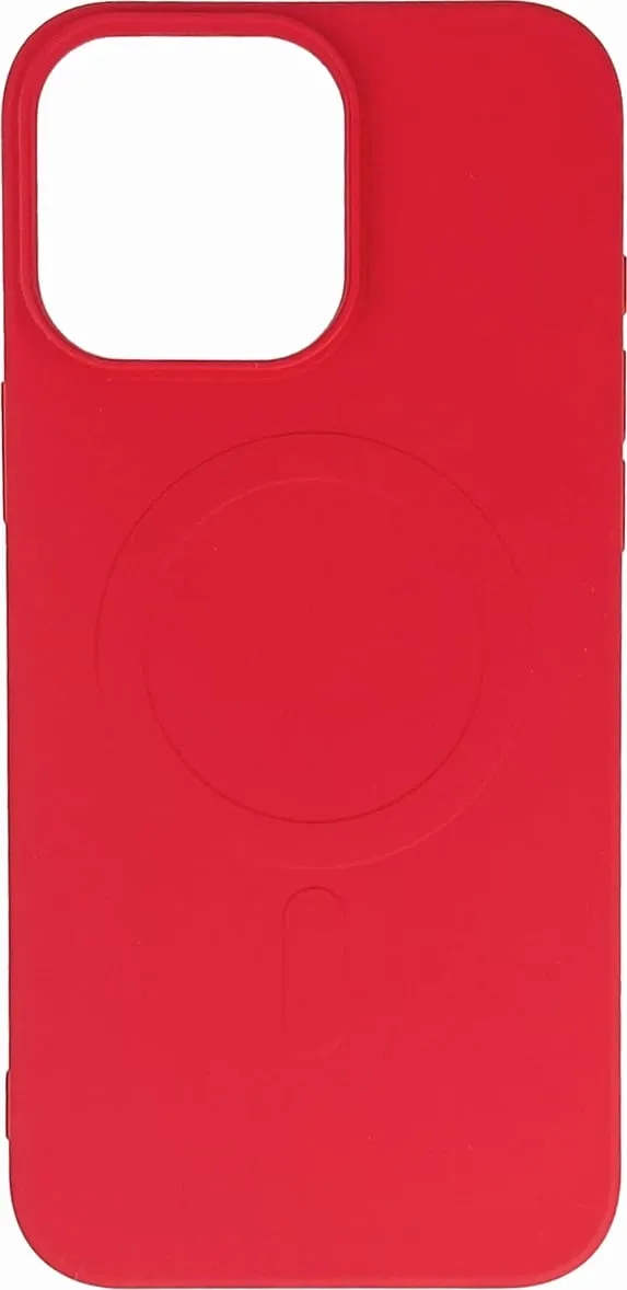 Mbështjellës Hurtel Liquid Silicone Case MagSafe për iPhone 16 Pro, Kuq - 1