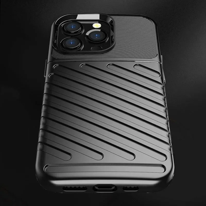 Mbështjellës Hurtel Thunder Case për iPhone 13 Pro, TPU, i zi - 7