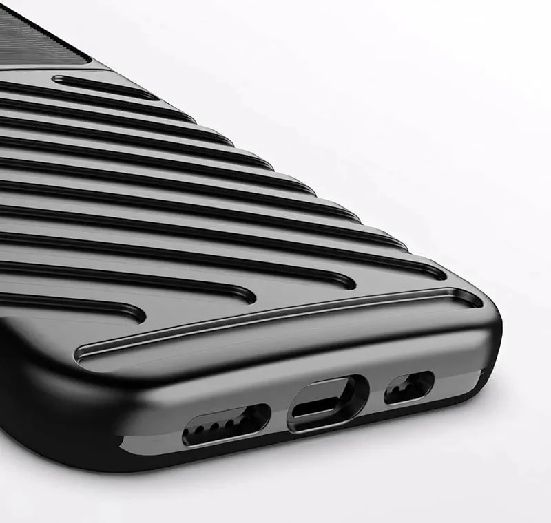 Mbështjellës Hurtel Thunder Case për iPhone 13 Pro, TPU, i zi - 10