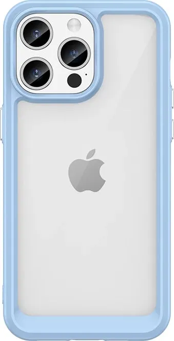 Mbështjellës Hurtel Outer Space Case për iPhone 15 Pro, transparent/kaltër - 1