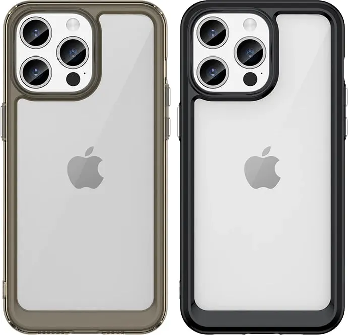 Mbështjellës Hurtel Outer Space Case për iPhone 15 Pro, transparent/kaltër - 3