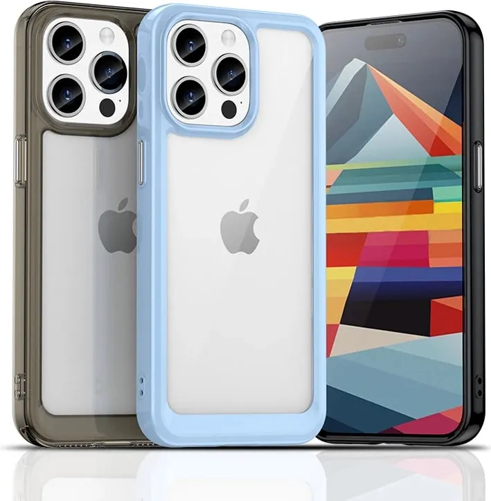 Mbështjellës Hurtel Outer Space Case për iPhone 15 Pro, transparent/kaltër - 4